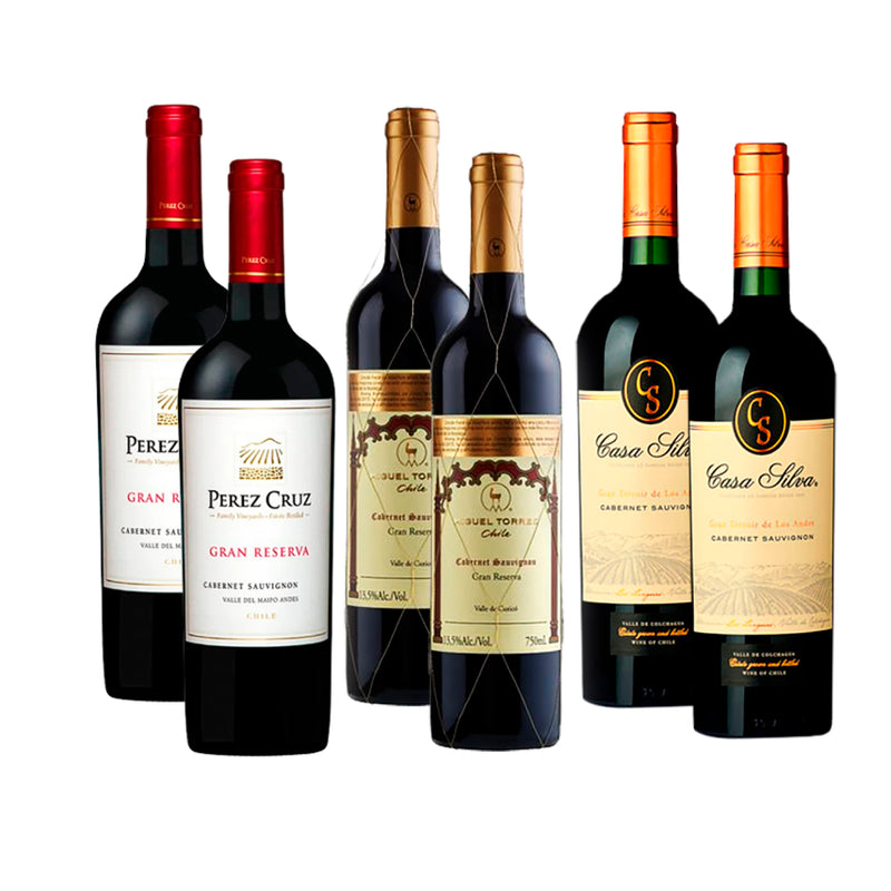 Pack 6 Vinos Gran Reserva Cabernet Sauvignon