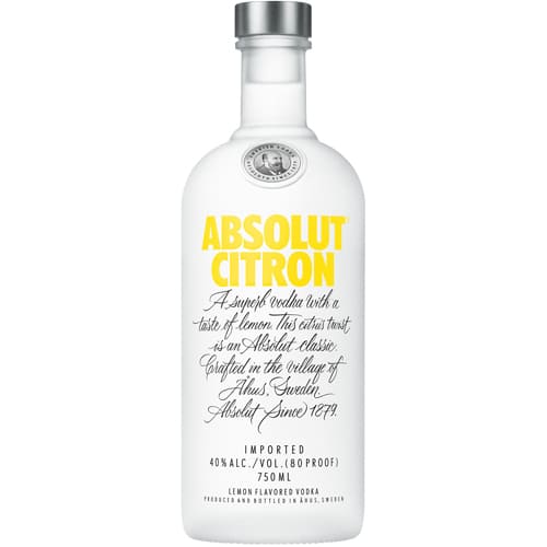 Vodka Absolut Citron (750cc)