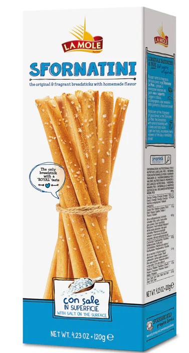 Grissini La Mole Sfornatini  120 Gr.